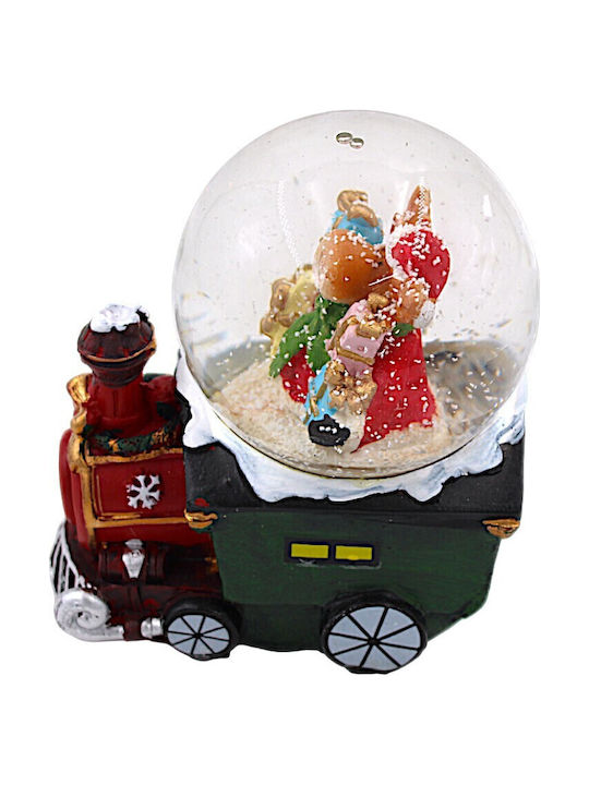 Christmas Decorative Train Lighted with Reindeer 8x10.5cm
