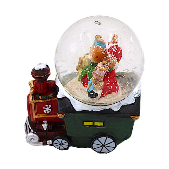 Christmas Decorative Train Lighted with Reindeer 8x10.5cm