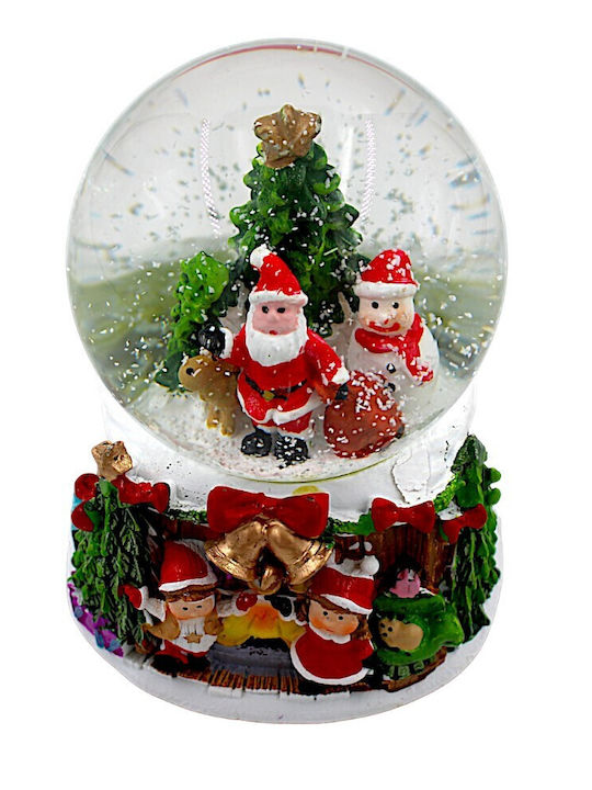 Christmas Decorative Gift Lighted with Santa Claus 9x9x12.5cm