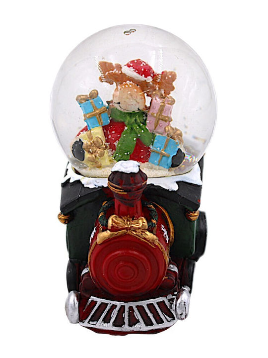 Christmas Decorative Train Lighted with Reindeer 8x10.5cm