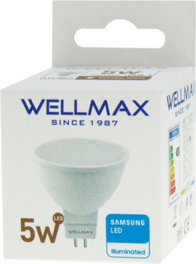 Wellmax LED Bulbs 5W and Shape MR16 Natural White 400lm 10pcs