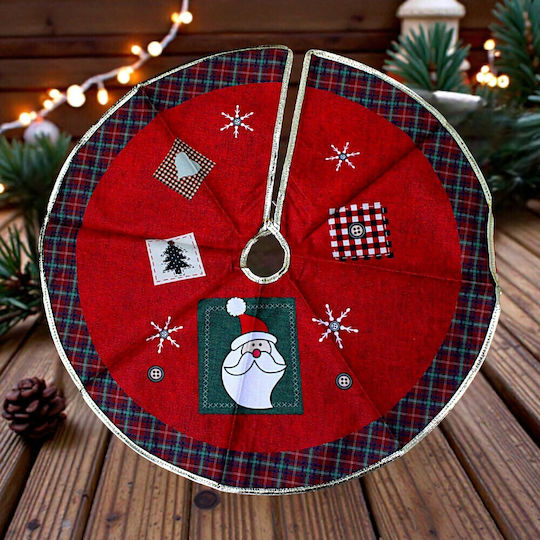 Weihnachtsbaumrock Rot Ψάθινη Φ59εκ.