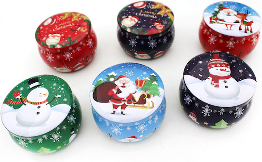 Christmas Metallic Candle 6x4cm (Μiscellaneous Colors)