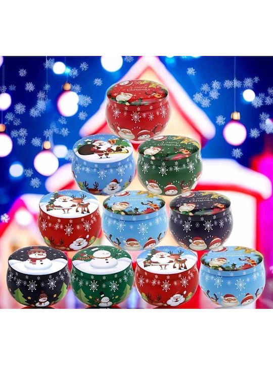 Christmas Metallic Candle 6x4cm (Μiscellaneous Colors)