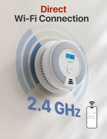 X-Sense Автономен Детектор за дим Wi-Fi 12 Зони