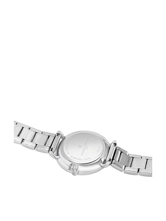 Pierre Cardin Γυναικείο Ρολόι 32mm Μπαταρίας με Ασημί Μεταλλικό Μπρασελέ