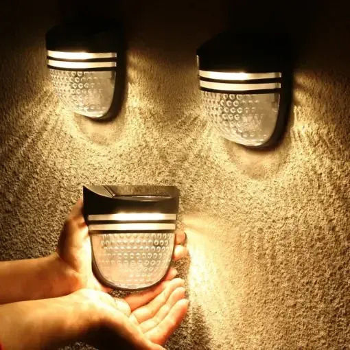 Universo Illuminazione Wall Mounted Solar Light 3W with Warm White Light 3000K