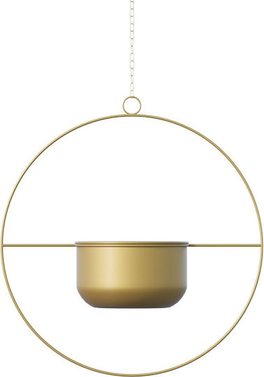 Aberto Design Ghiveci Metalic Galben Aberto Design Ghiveci Metalic Galben