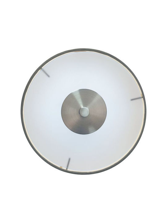 Eglo Maserlo Modern Lamp Wall with Socket E27 and Switch Silver 23x26x26cm