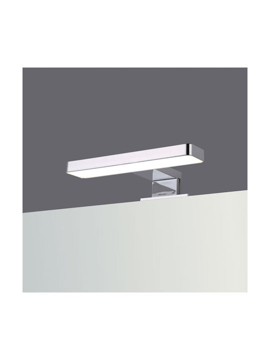 Karag Modern Lamp Bathroom with Integrated LED and Cool White Light Silver 20x11x20cm