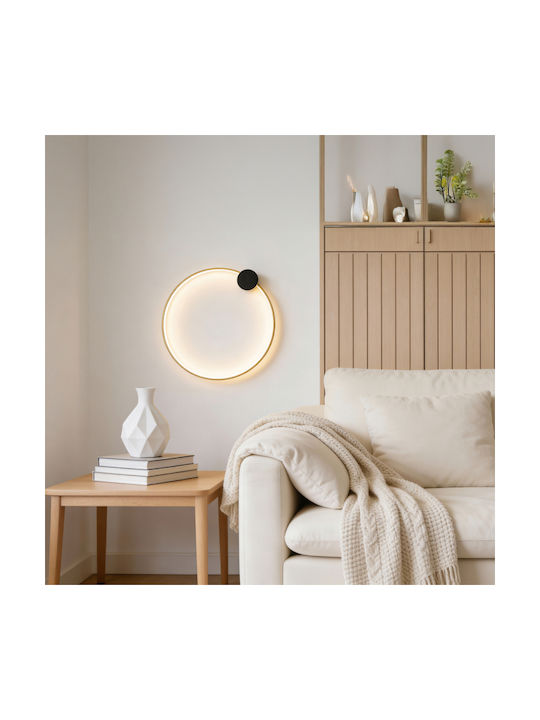 Eurolamp Aero Lamp Wall Black 30x34cm