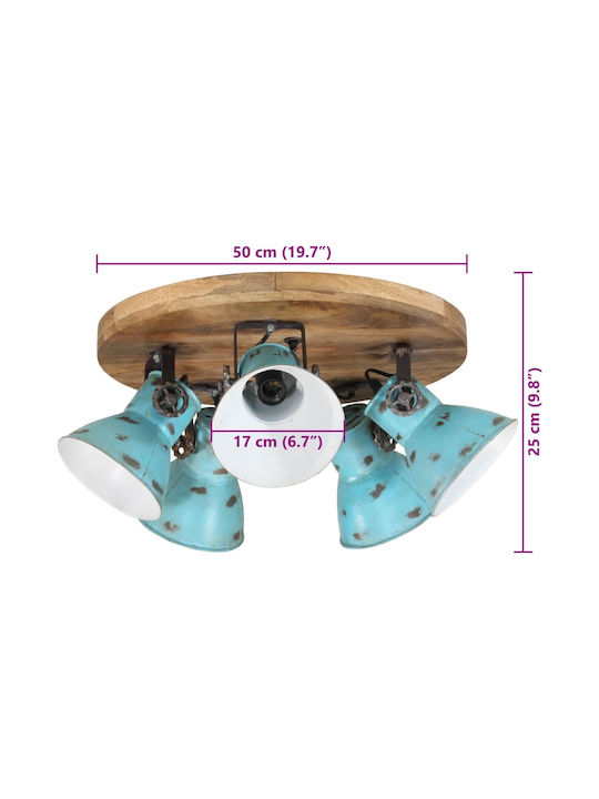vidaXL Light fixture Ceiling Mount Light 50cm Multicolor with Socket E27