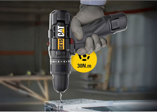 CAT DX15 Κρουστικό Δραπανοκατσάβιδο Μπαταρίας 12V 1x1.5Ah