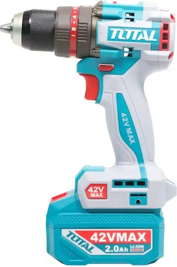 Total TIDLI429982E Percussive Brushless Battery Drill Driver 42V 2x2Ah