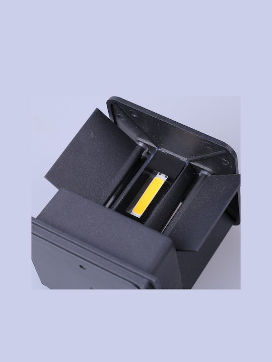 Lumină de exterior montată pe perete LED IP65 12W cu Alb Cald Lumină Dublu Fascicul 10x10εκ.