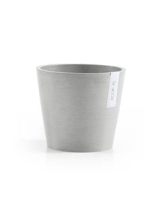 Ecopots Amsterdam 25 White Grey