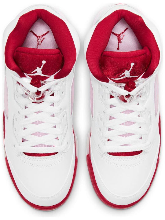 Air 5 Retro GS Kids Sneakers High White