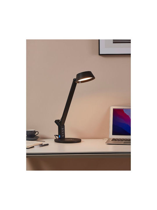 Eglo Banderalo LED Office Lamp with Foldable Arm in Black Color