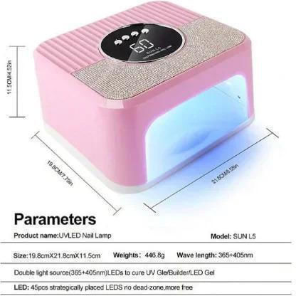Factory Nageltrockner UV / LED 268W Rosa