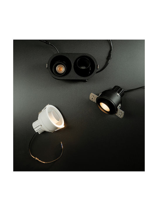 Zambelis Lights Μεταλλικό Χωνευτό Σποτ με Ενσωματωμένο LED και Θερμό Λευκό Φως Μαύρο 1τμχ Zambelis Lights Μεταλλικό Χωνευτό Σποτ με Ενσωματωμένο LED και Θερμό Λευκό Φως Μαύρο 1τμχ