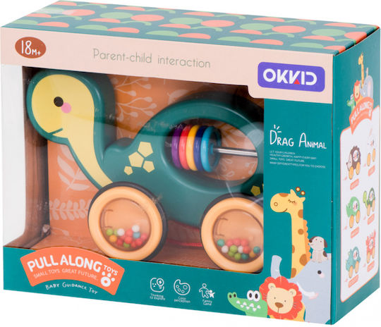 ikonka Ziehspielzeug aus Holz mit Sounds für 18++ Monate