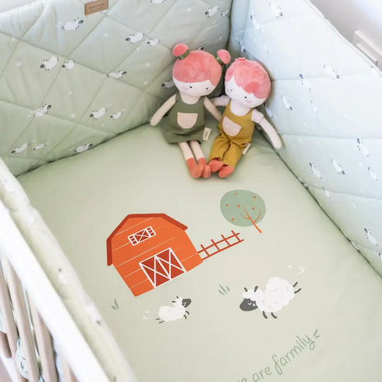Bonjour Bebe Baby Crib Bedding Set Green
