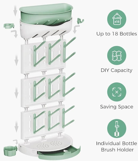 Momcozy Drying Rack for 18 Baby Bottles 1pcs