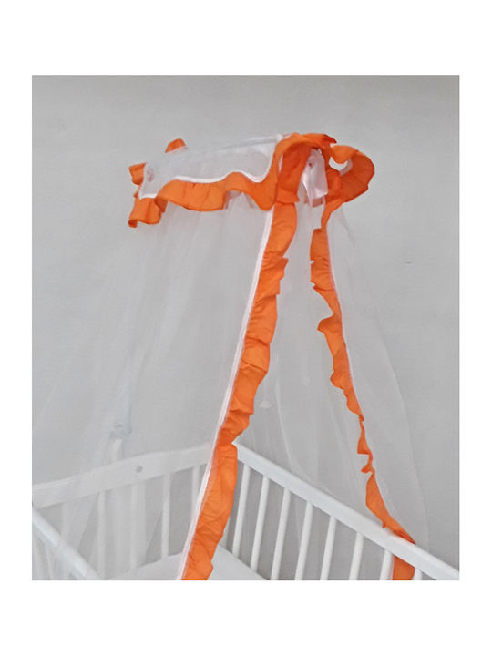 Beboulino Mückennetz Kinderbett aus Tüll 708-1300-0004 Orange 100x250cm