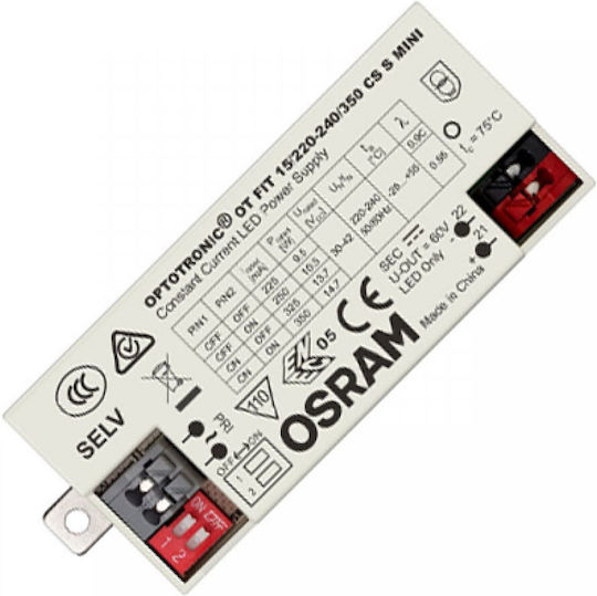 Osram Τροφοδοτικό LED IP20 Ισχύος 15W