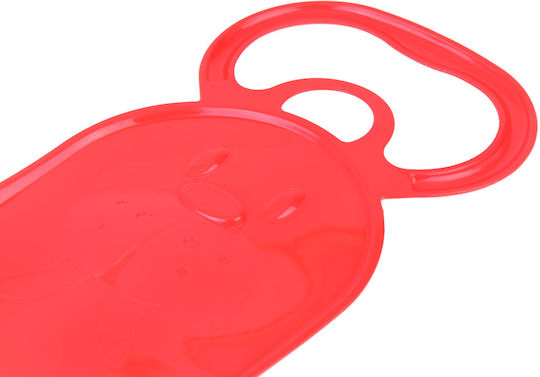 Children's Sled Red Plastic Board-type Model Maximum Supported Weight 50 Kg