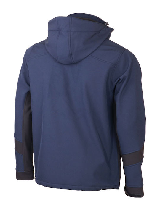 Fageo Work Jacket Softshell with Hood Black
