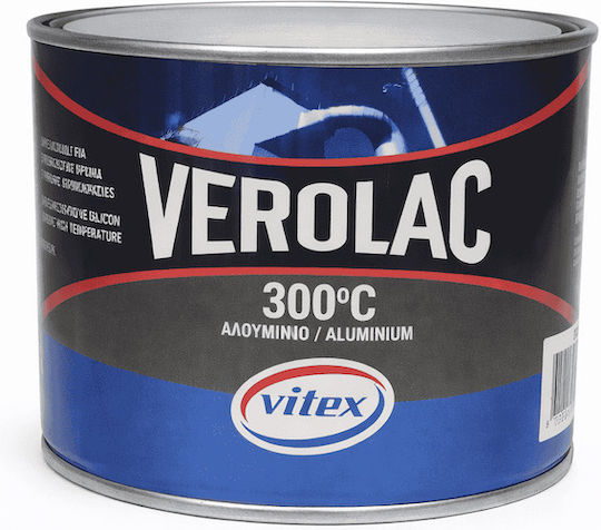 Vitex Χρώμα Υψηλής Θερμοκρασίας Verolac 300c 0.375lt Ασημί