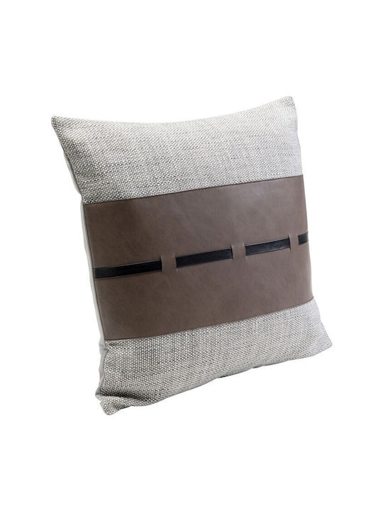 Kare Design Μαξιλάρι Καναπέ Vita Γκρι/καφέ 45x60εκ.