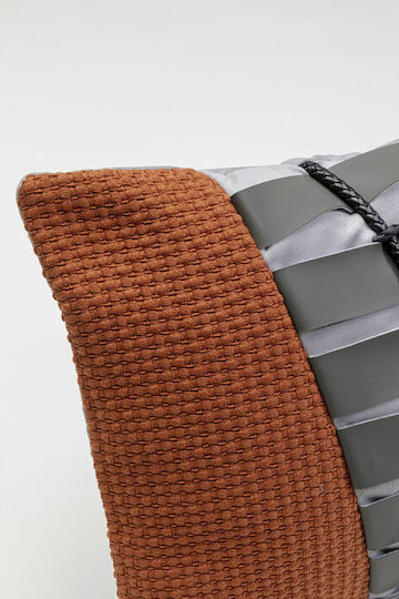 Kare Design Μαξιλάρι Tyre Καφέ/γκρι 50x60εκ.