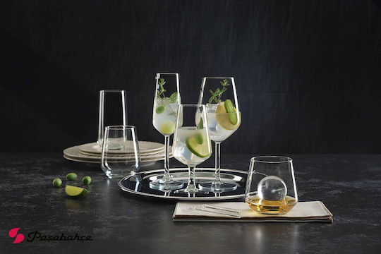 Pasabahce Allegra Glass for White and Red Wine made of Glass in Red Color 100ml