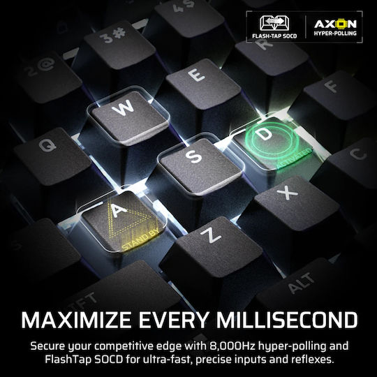 Corsair Galleon 100 SD Gaming Μηχανικό Πληκτρολόγιο με Corsair MLX Pulse διακόπτες και RGB φωτισμό (Αγγλικό US)