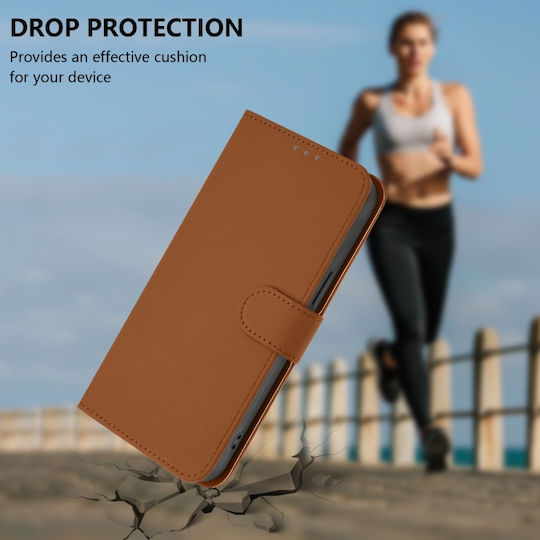 Skin Feel Solid Color Wallet Piele Maro (TCL 50 NXTPAPER 5G / TCL 50 Pro NXTPAPER 5G)