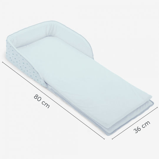 Kikka Boo Βρεφικό Μαξιλάρι Μείωσης Χώρου Memory Foam Dots Blue