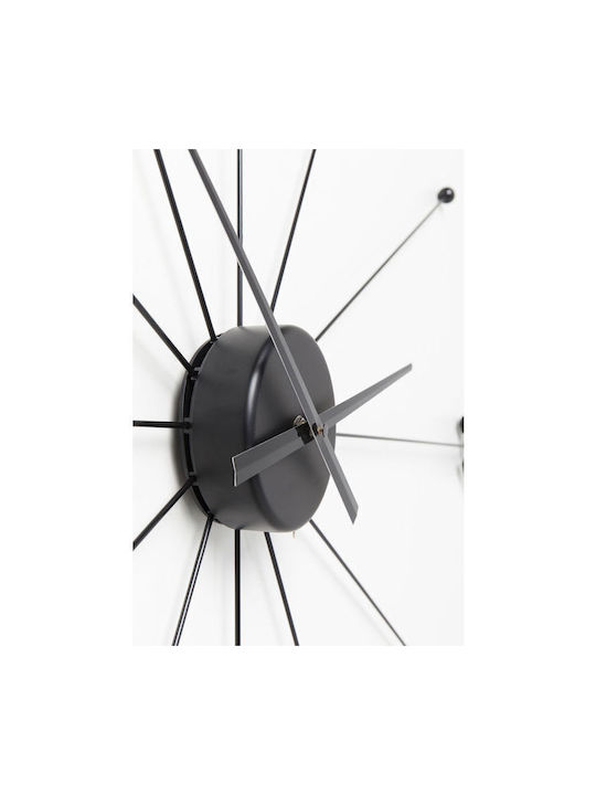 Kare Design Ρολόι Τοίχου Μαύρο Ø100cm