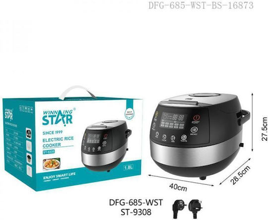 Winning Star Reiskocher Winning Star 500W mit Kapazität 4Es