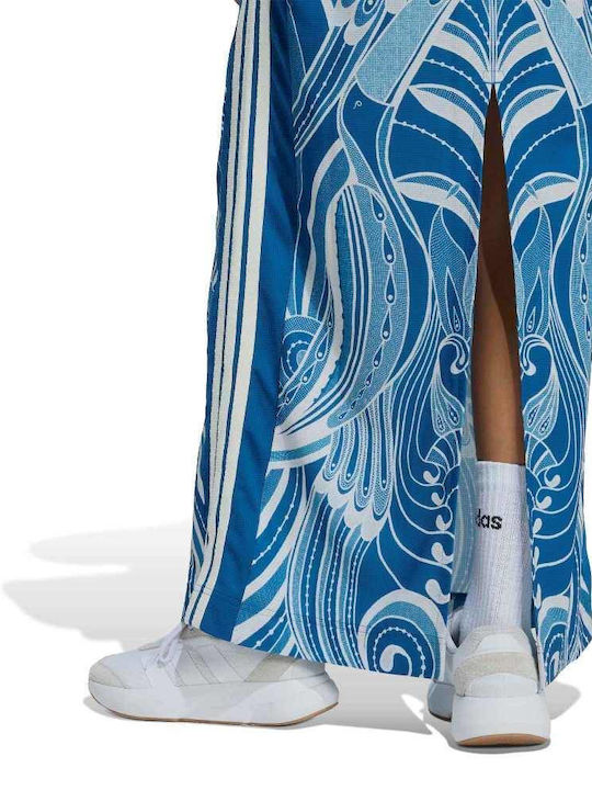 Summer Maxi Athletic Dress T-Shirt Short Sleeve Dark Blue
