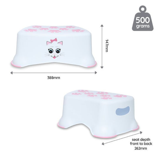 My Carry Potty Single Kids Step Stool Bathroom White