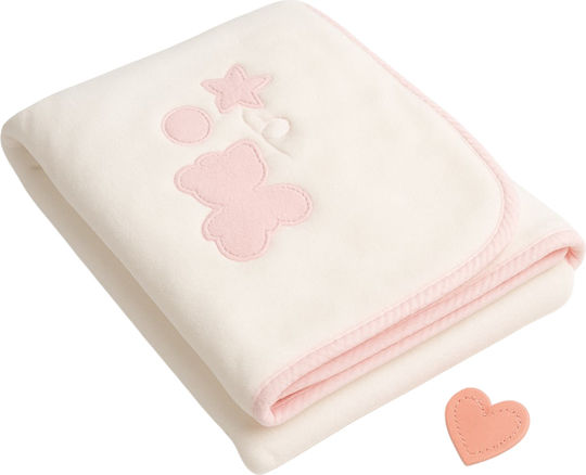 Kikka Boo Blanket Nursery Swaddling Blankets My Little Bear Pink 80x110cm