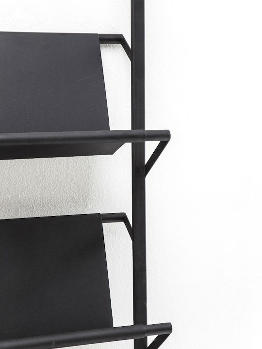 Kare Design Exposition Metallic Magazine Rack Black 39.5cm