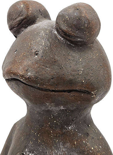 Artekko Broască Animală Maro Figurine Decorative Din Magneziu 30x18x34 Cm 30cm X 18cm X 34cm