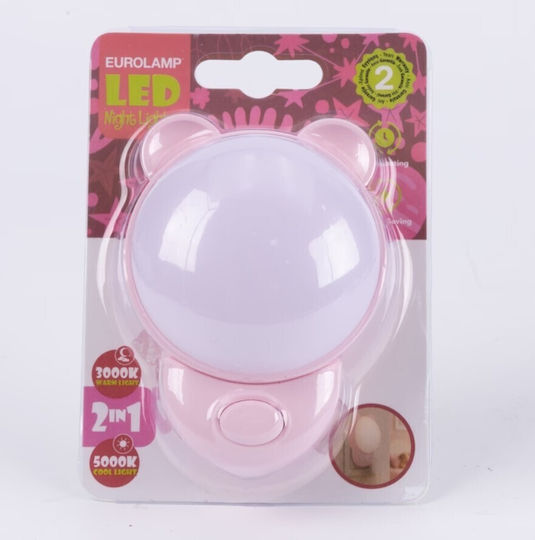 Eurolamp Nursery Night Light LED Power Pink Cold