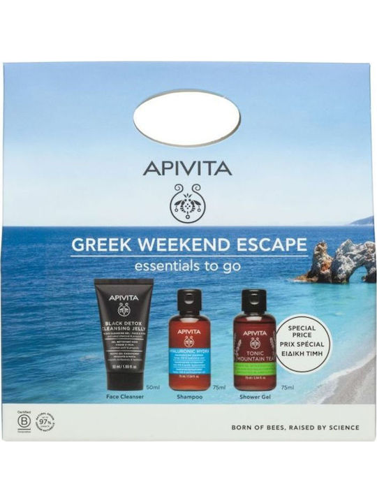 Apivita Tonic Mountain Tea Skin Care Set for Facial Cleaning, Moisturizing & Body Cleaning Apivita Tonic Mountain Tea Skin Care Set for Facial Cleaning, Moisturizing & Body Cleaning