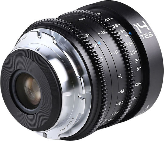 Laowa Full Frame Φωτογραφικός Φακός 14mm T2.6 Zero-D VV Cine Σταθερός για Arri PL Mount Μαύρος