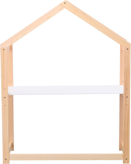 Kinderschreibtisch aus Melamin Beige 120x44x152cm