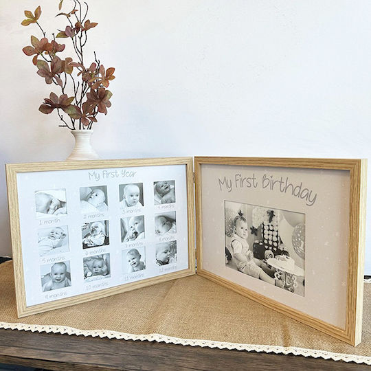 Atmosphera Wooden Children's Picture Frame Beige